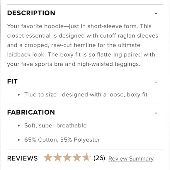 S ALO Cropped Short Sleeve Hoodie - Picture 7 of 10